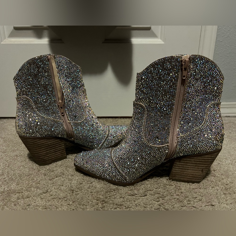 Sparkle women's ankle boots